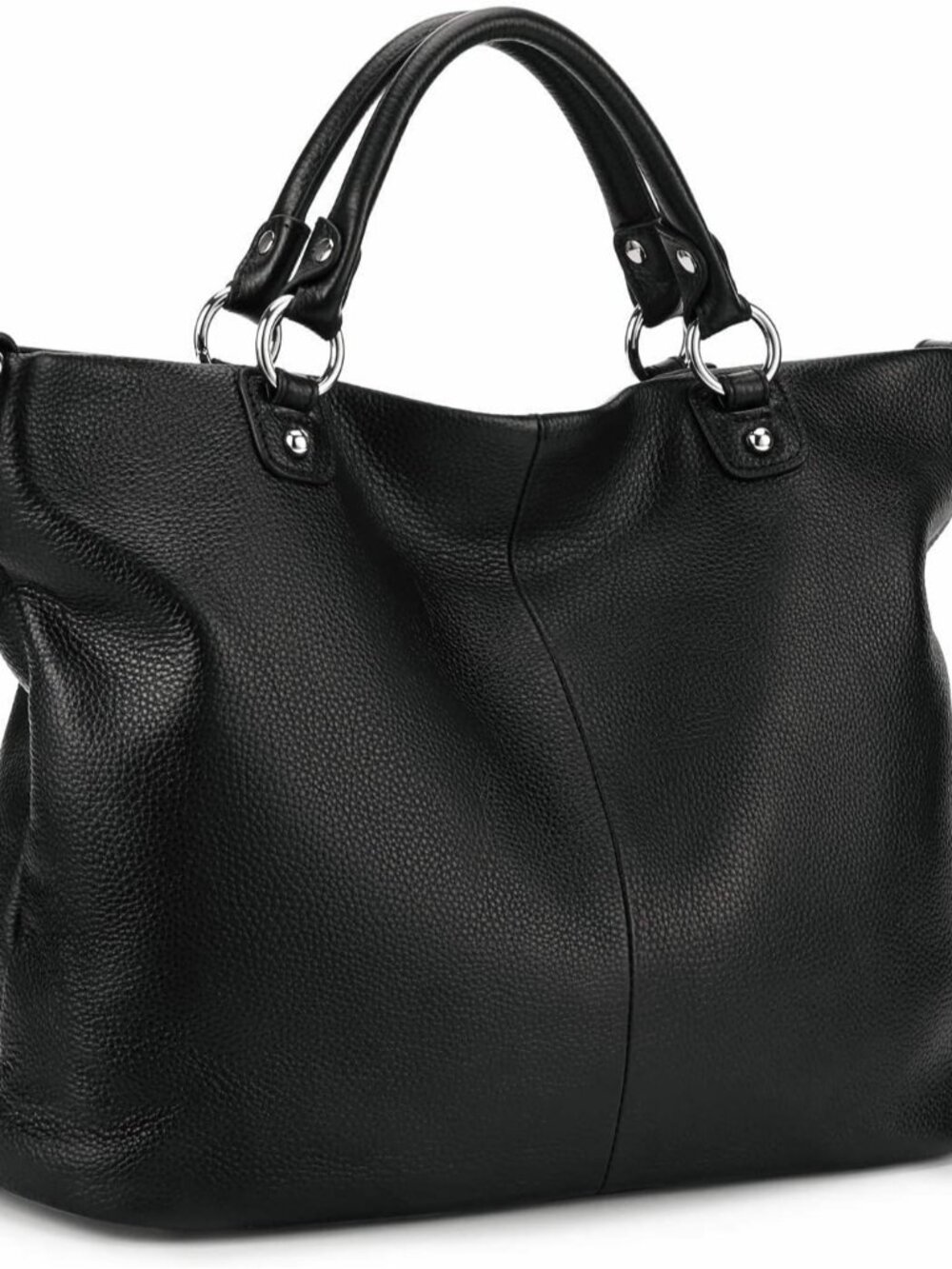 Genuine Leather Tote Purse for Women, Top Handle Satchel | Soft genuine leather - Picture 1 of 7